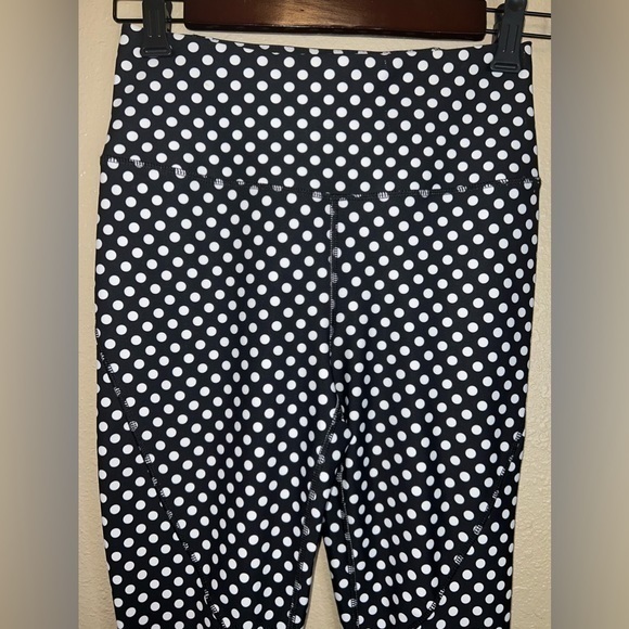C&C California small black and white polka‎ dot cropped leggings small - Picture 3 of 11